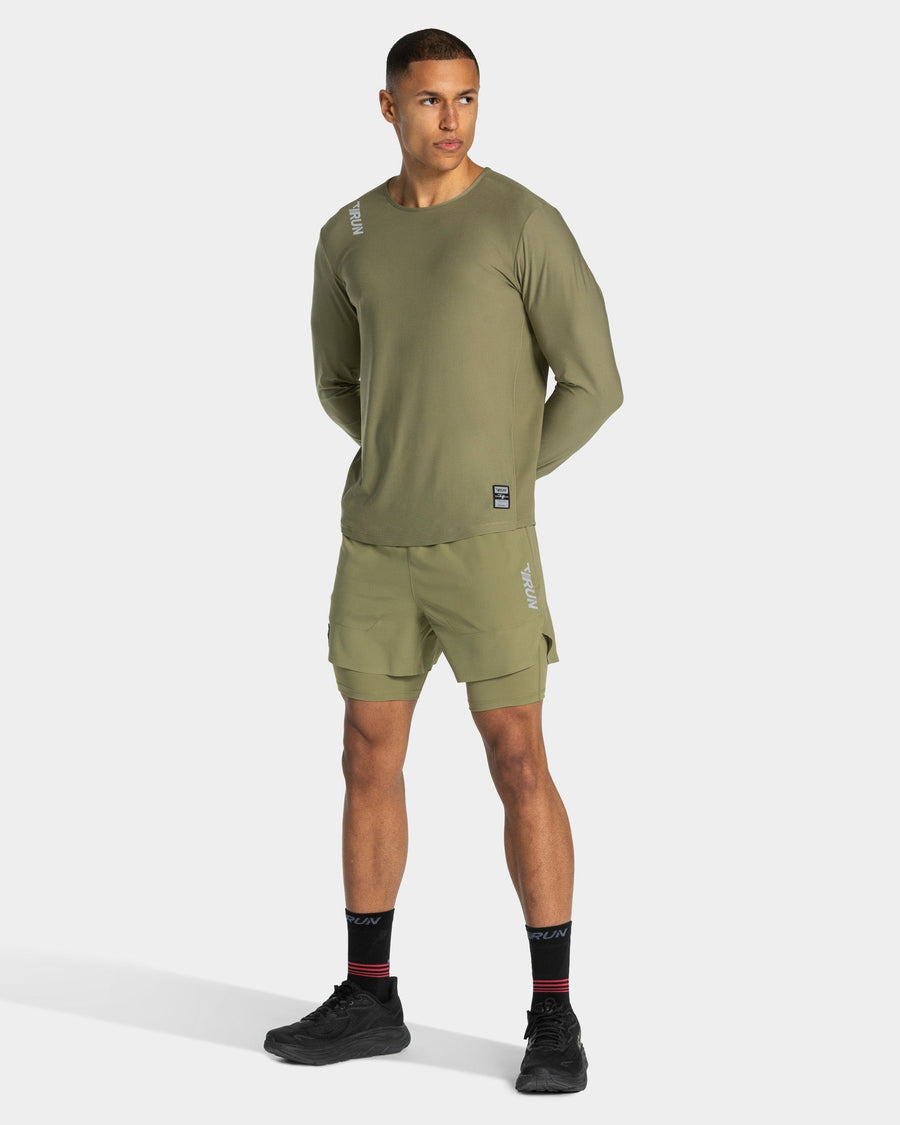 Demi-collant 7 pouces RUN « Olive »