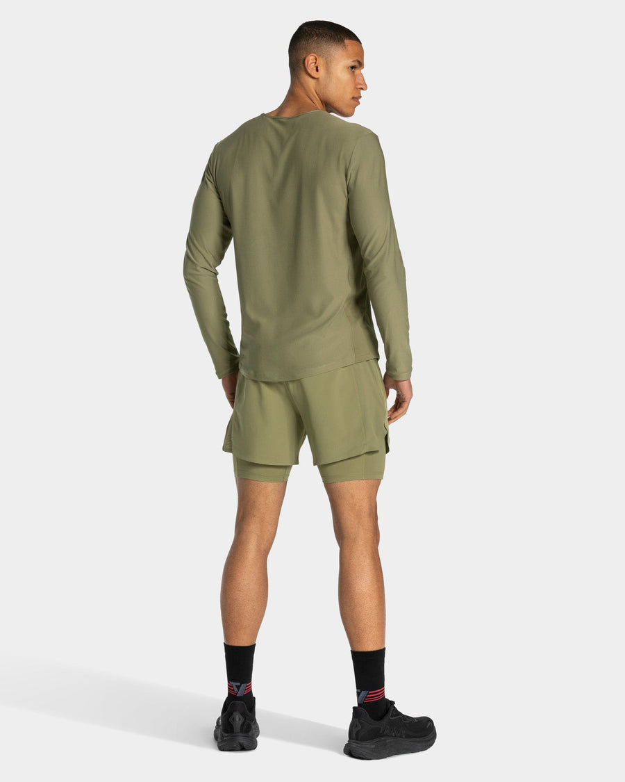 Demi-collant 7 pouces RUN « Olive »