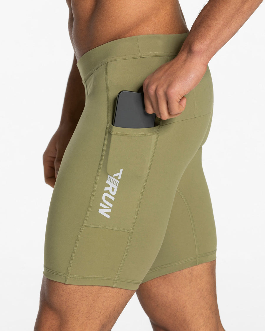 Demi-collant 7 pouces RUN « Olive »