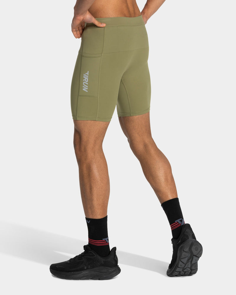 Demi-collant 7 pouces RUN « Olive »