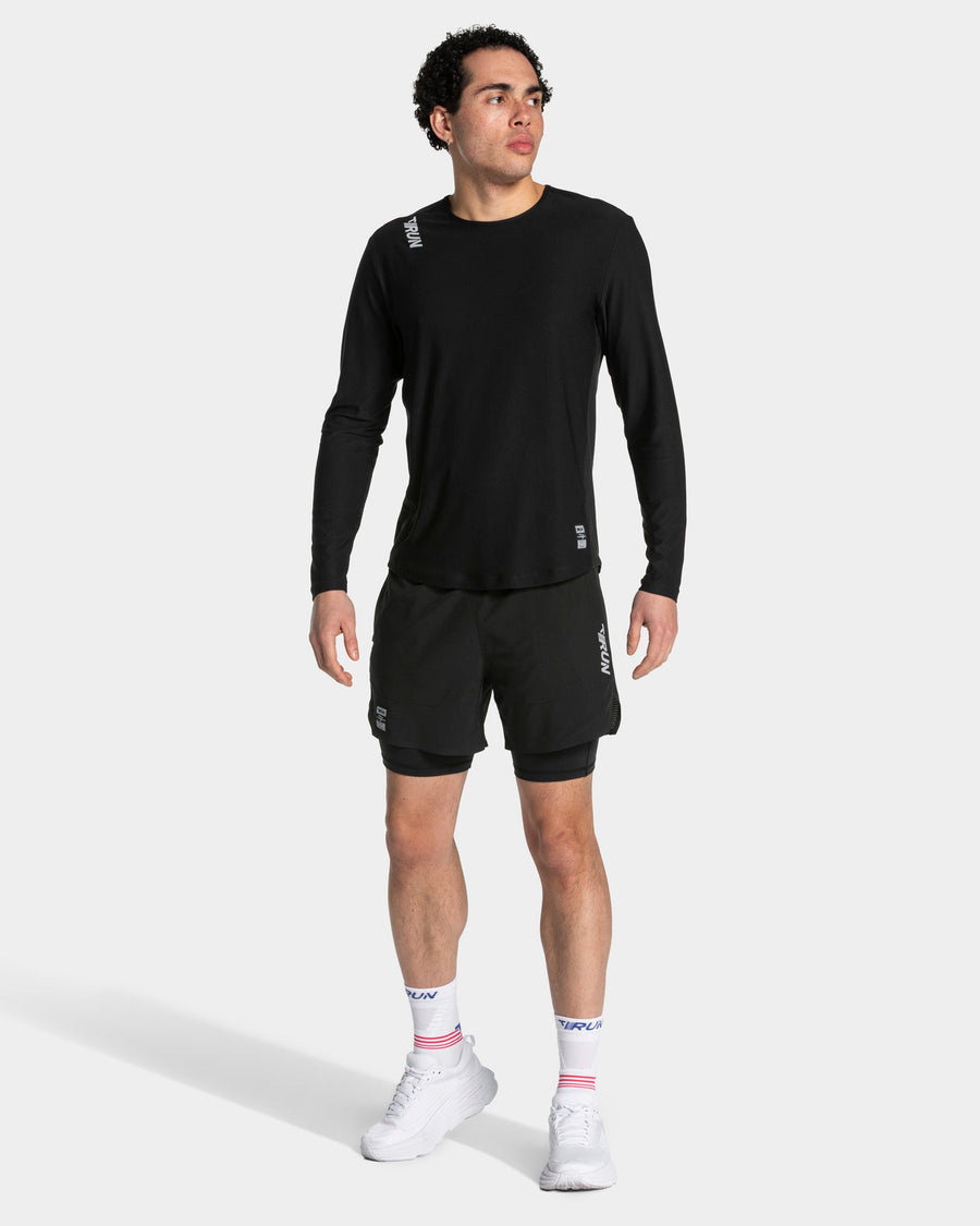 Demi-collant 7 pouces RUN « Noir »
