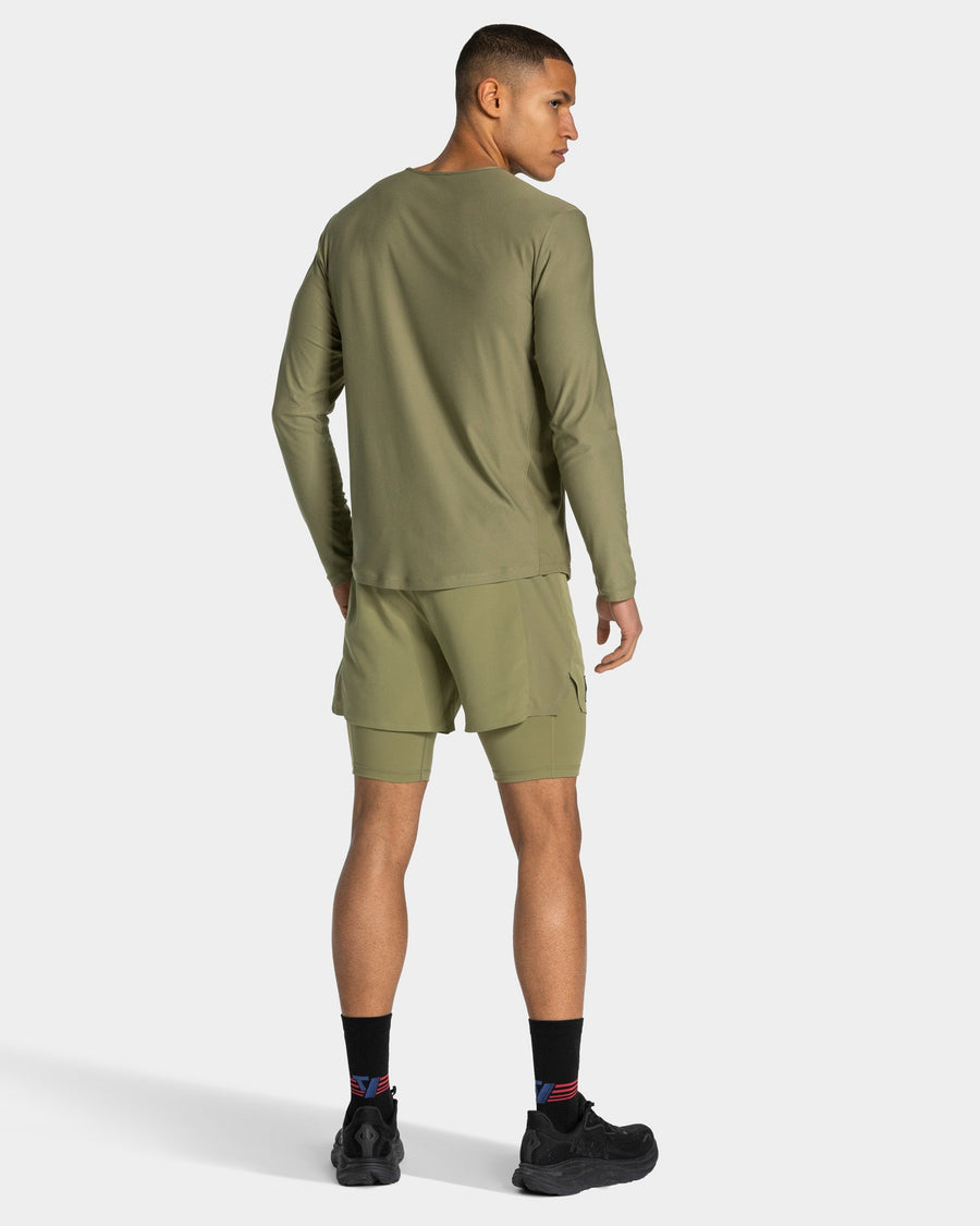 Demi-collant 9 pouces RUN « Olive »