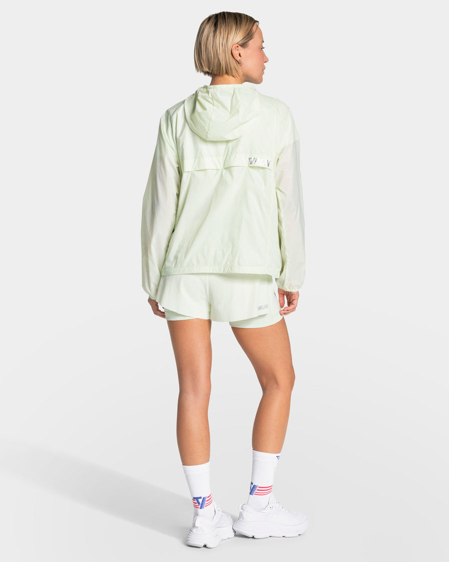 Veste de sport zippée et légère RUN « Ice Mint »