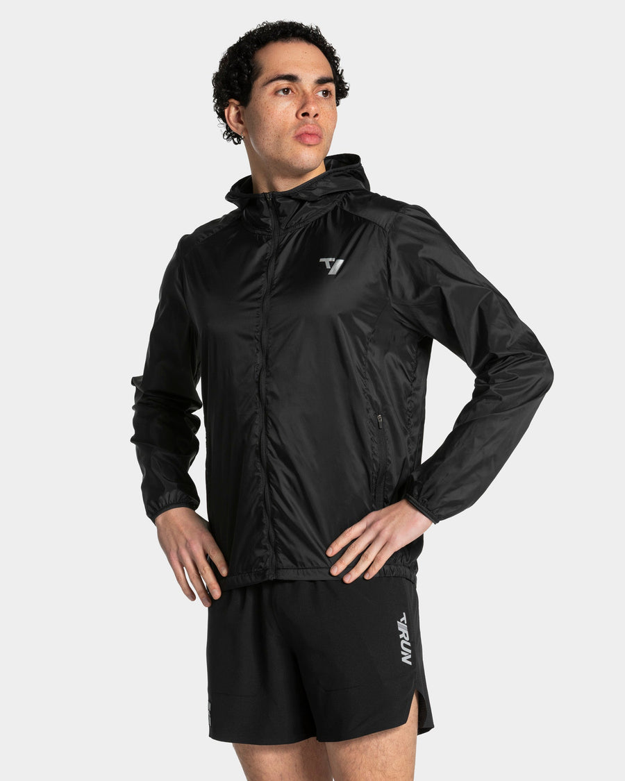 Veste de sport zippée et légère RUN « Noir »