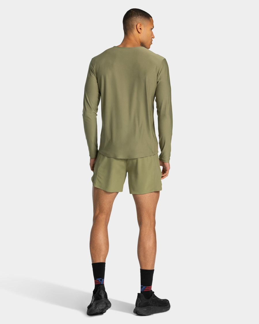 Short 5 pouces RUN « Olive »
