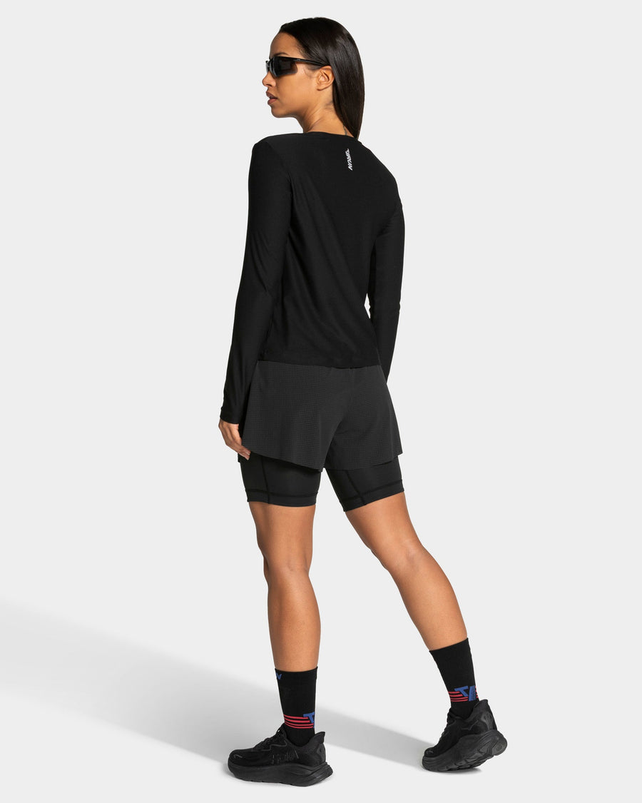 Short 8 pouces 2-en-1 RUN « Noir »
