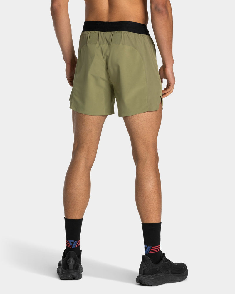 Short 5 pouces RUN « Olive »