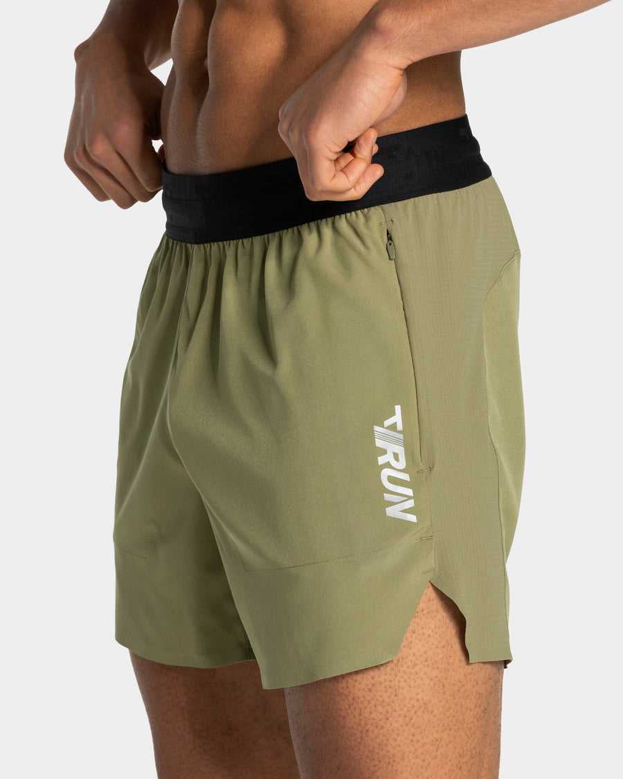 Short 5 pouces RUN « Olive »