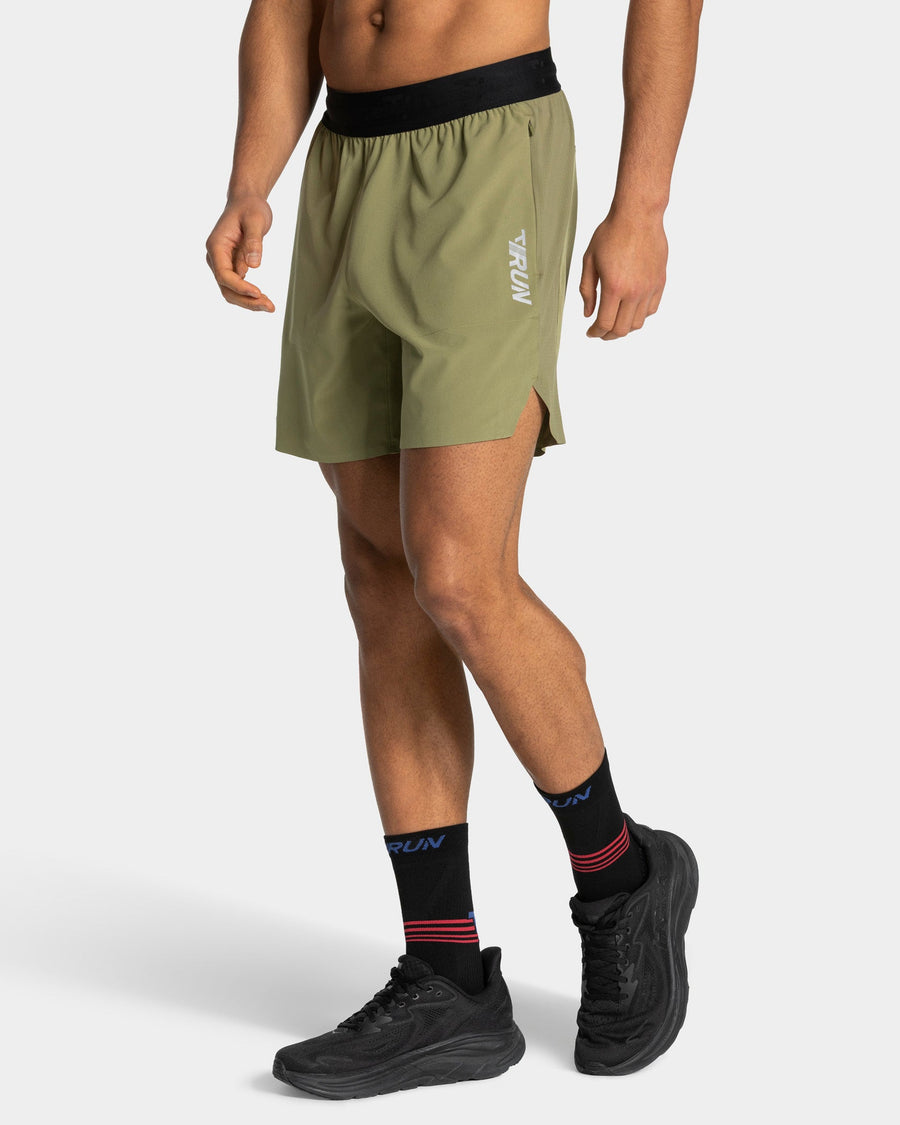 Short 7 pouces RUN « Olive »