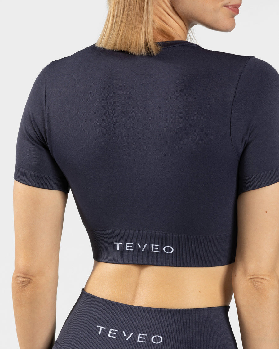 Crop top Sensation « bleu foncé »