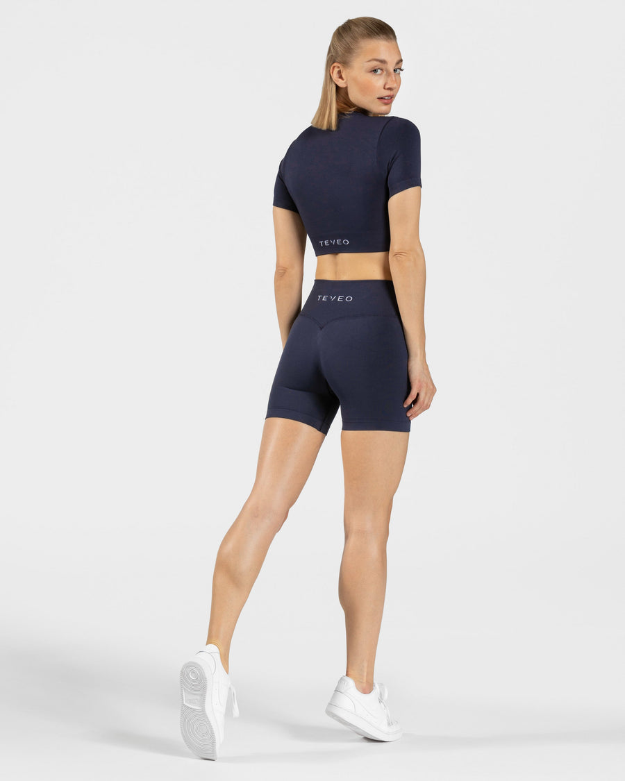 Crop top Sensation « bleu foncé »
