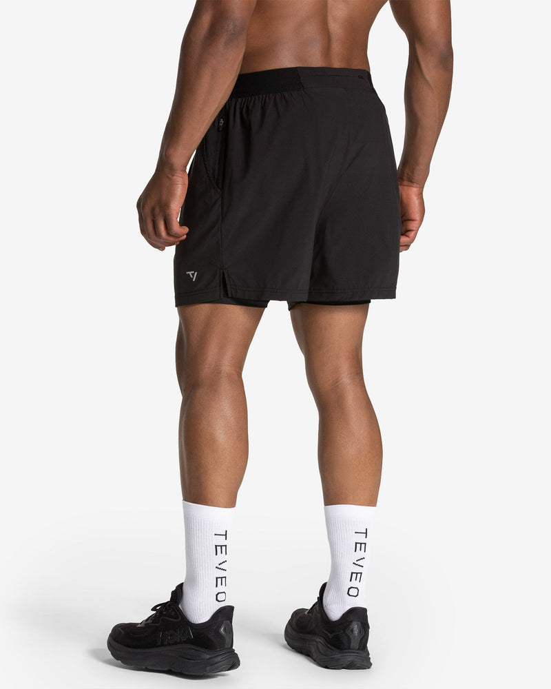 Short 2-en-1 END Running « noir »
