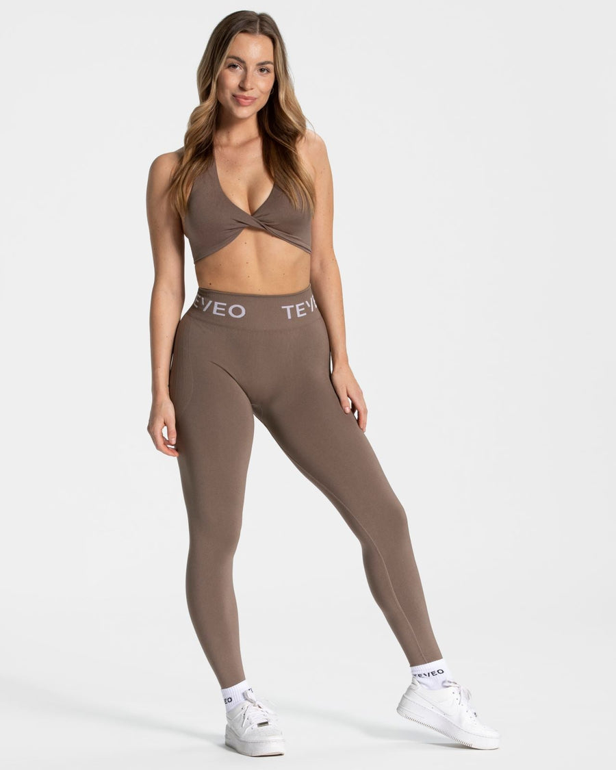 Legging Covert Scrunch Signature « Moka »
