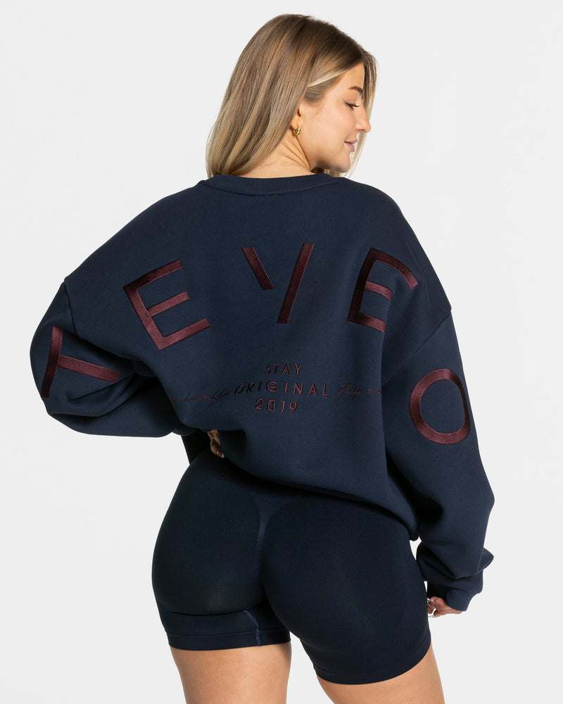 Sweat-shirt oversize Signature « Midnight »