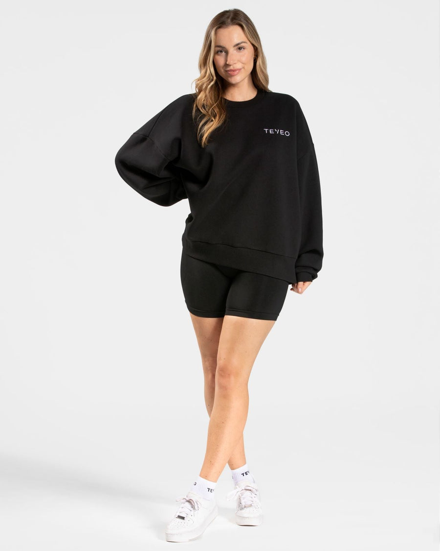 Sweat-shirt oversize Signature « noir »