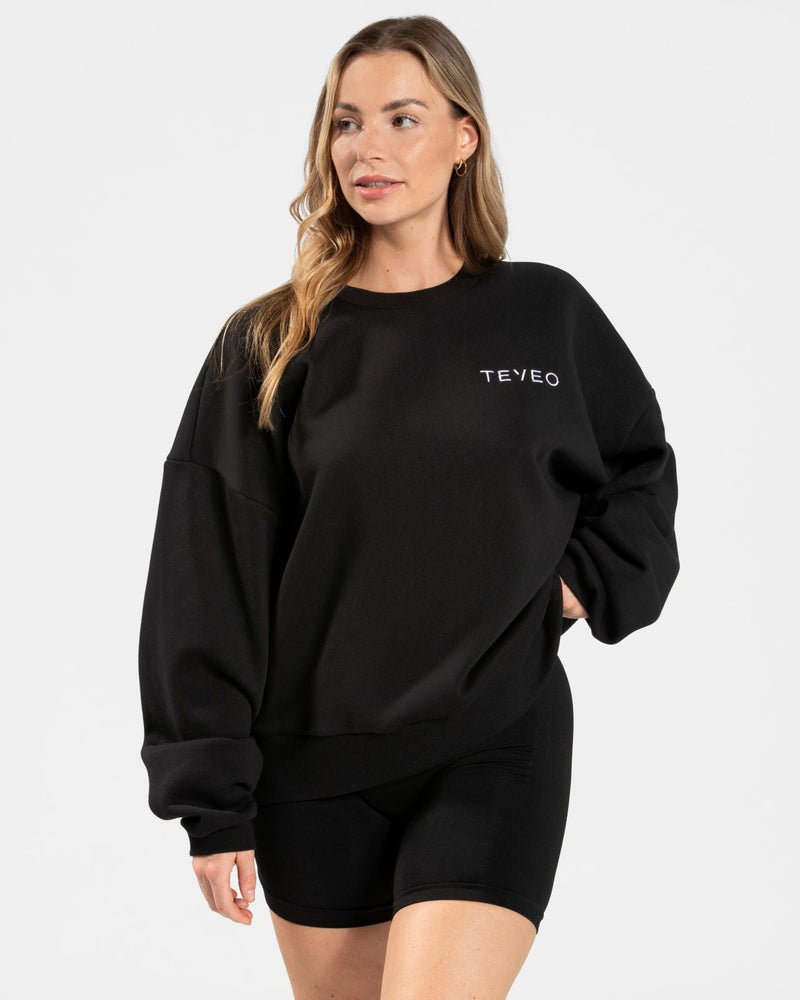 Sweat-shirt oversize Signature « noir »