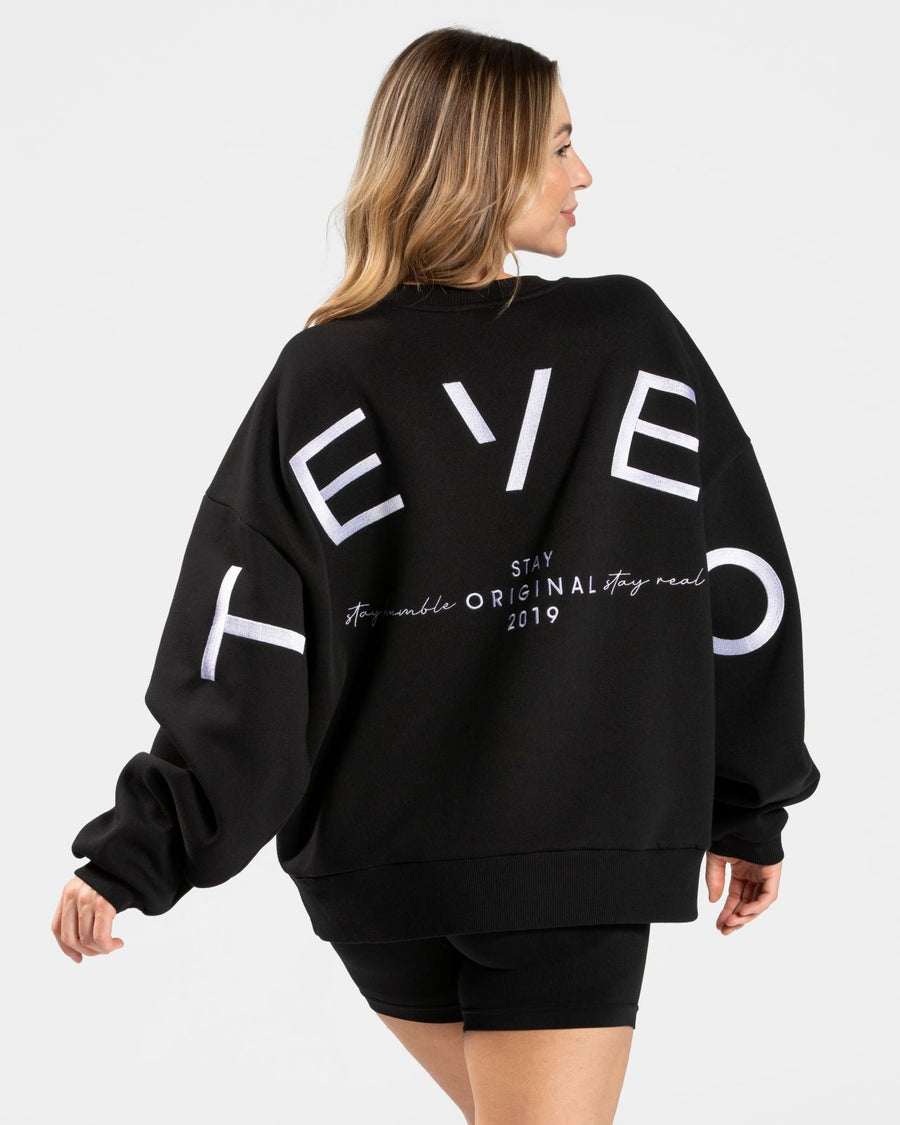 Sweat-shirt oversize Signature « noir »
