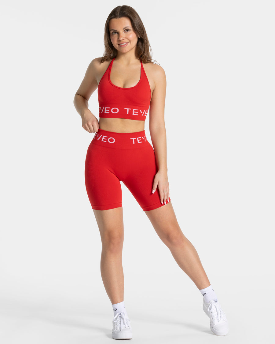 Short Covert Scrunch Signature « rouge »
