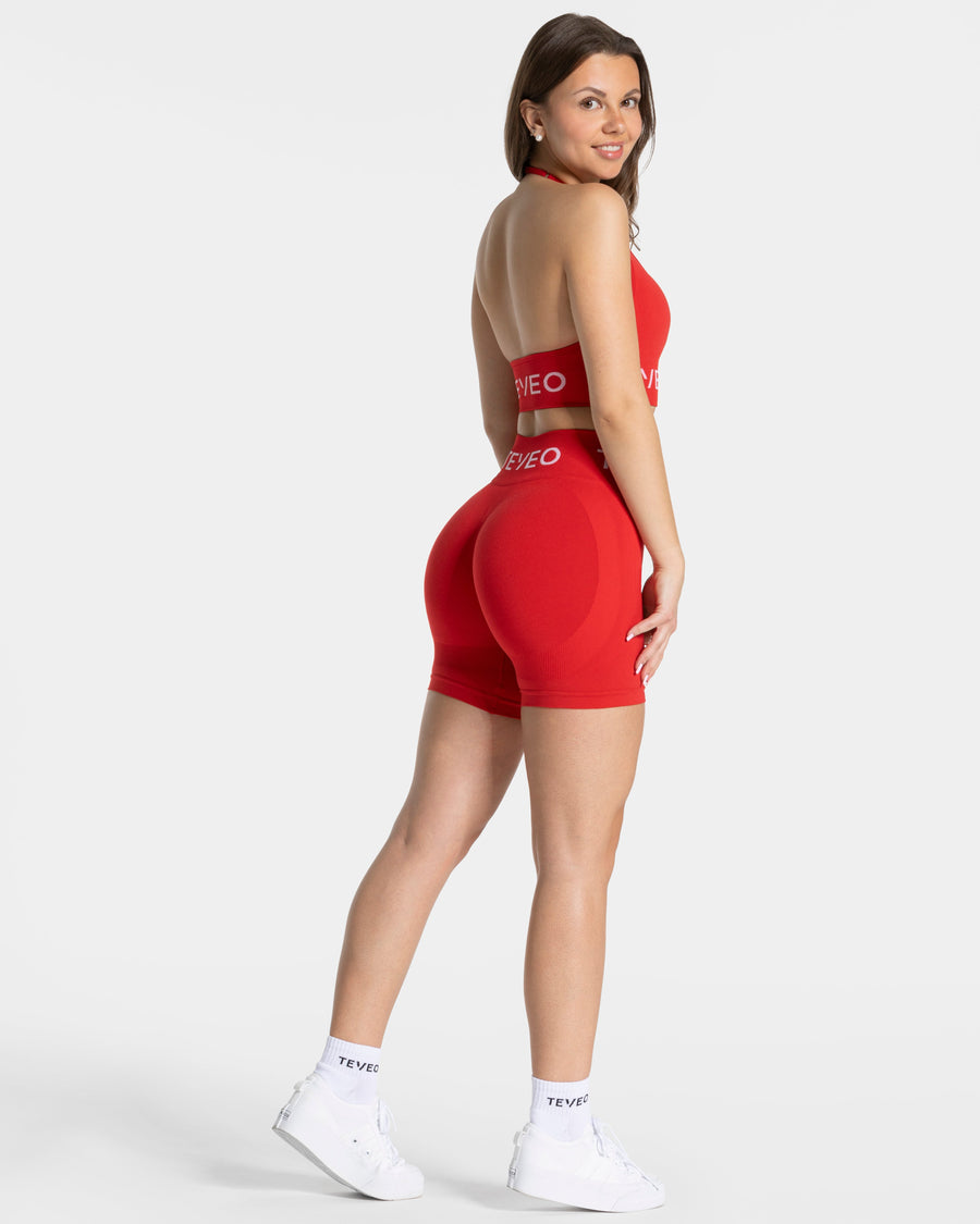 Short Covert Scrunch Signature « rouge »