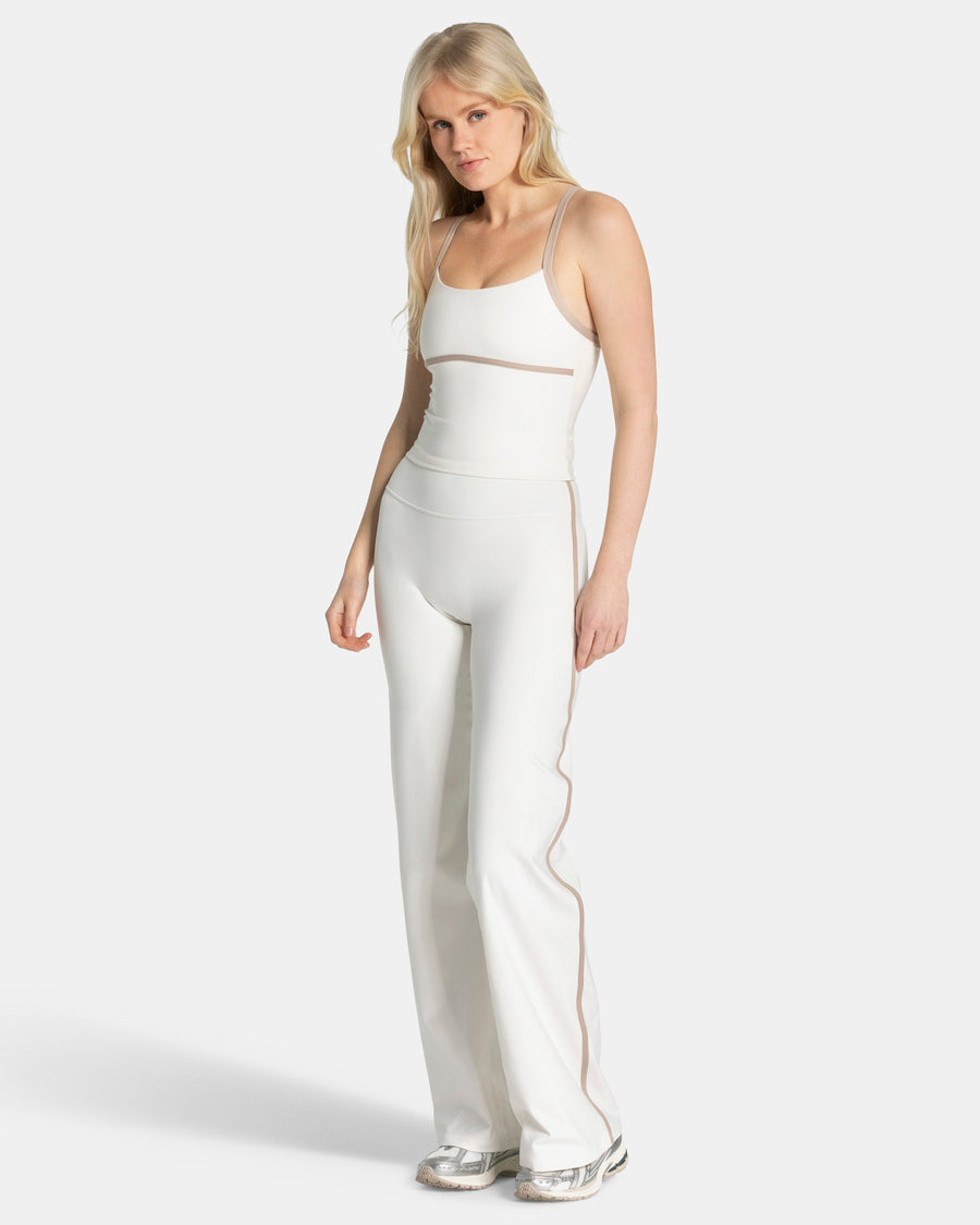 Legging évasé à coupe longue Soft « Blanc cassé »
