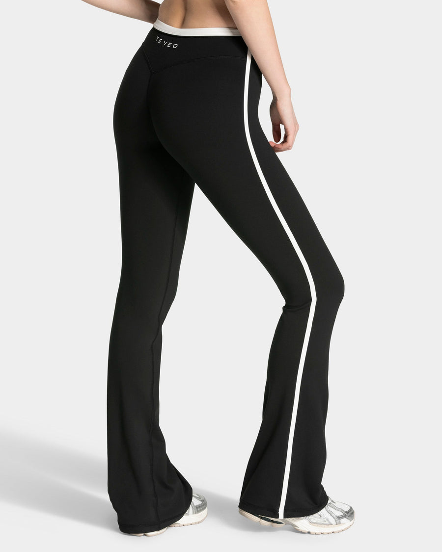 Legging évasé à coupe longue Soft « Noir »