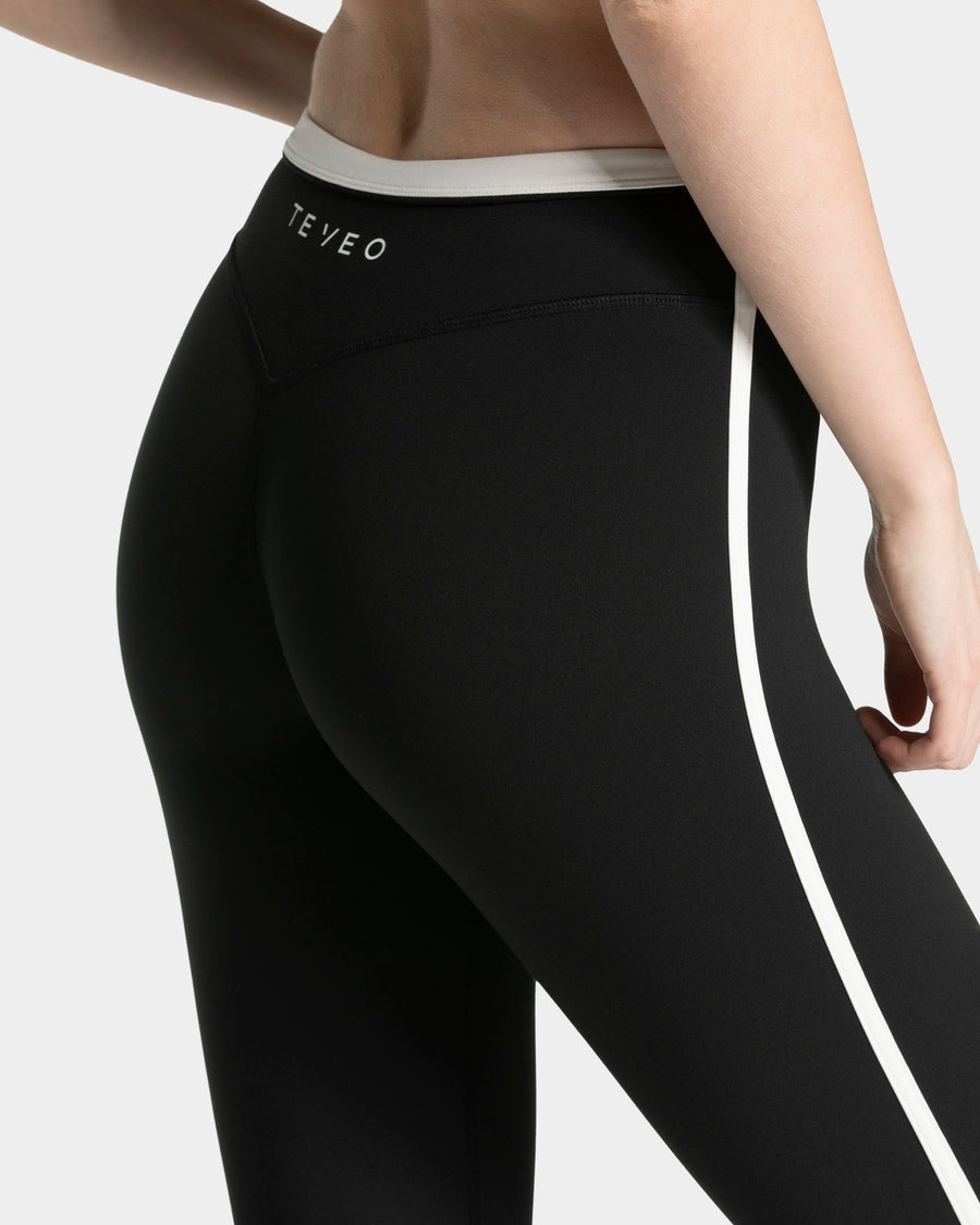 Legging évasé à coupe longue Soft « Noir »