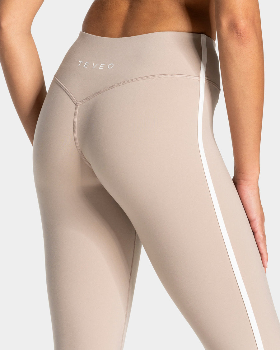 Legging évasé coupe longue Soft « Cappuccino »
