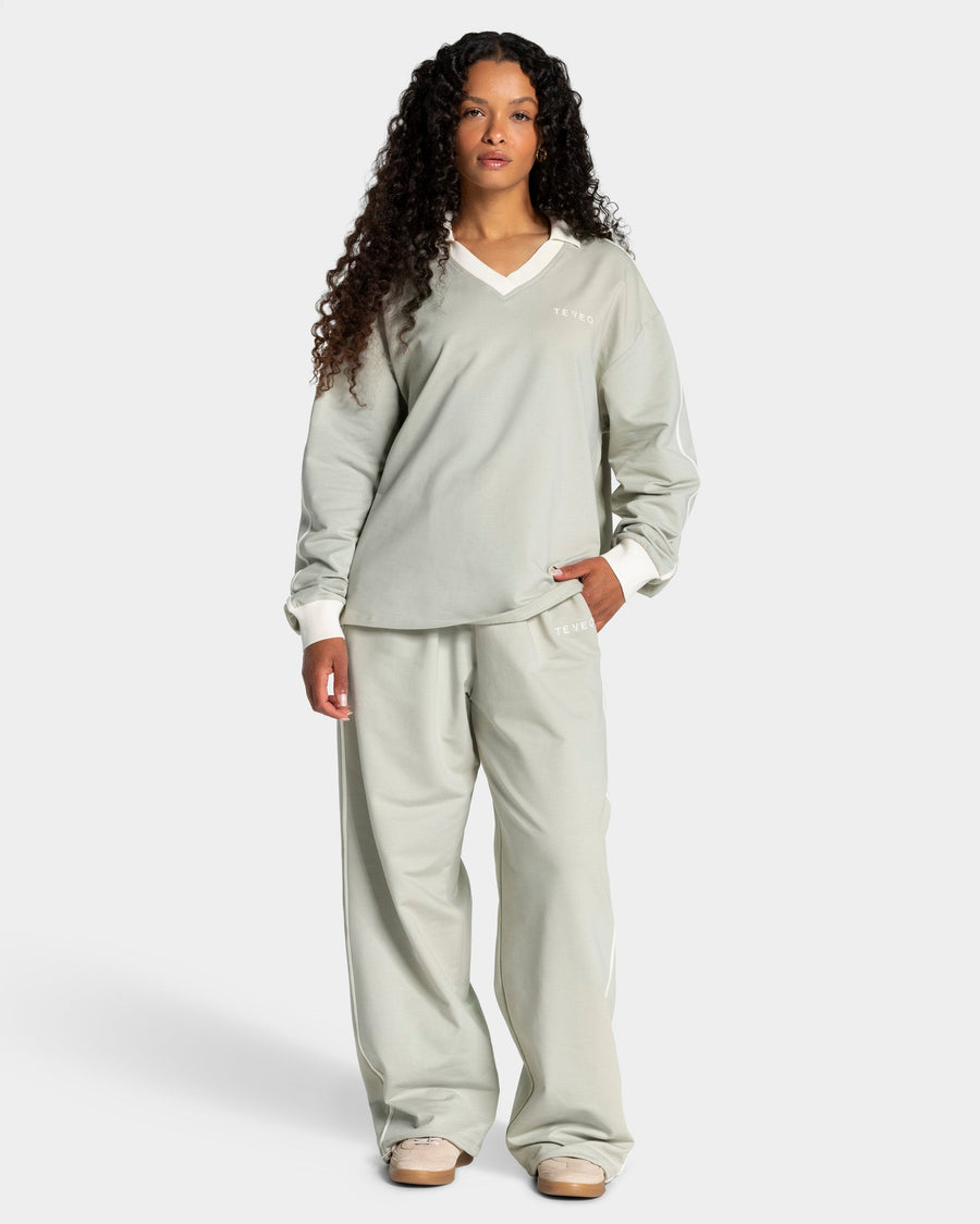 Pantalon de jogging Wide Leg standard Soft « Pistache »