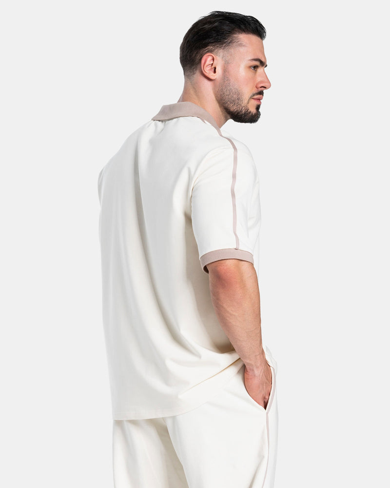 Polo à manches courtes Soft « Blanc cassé »