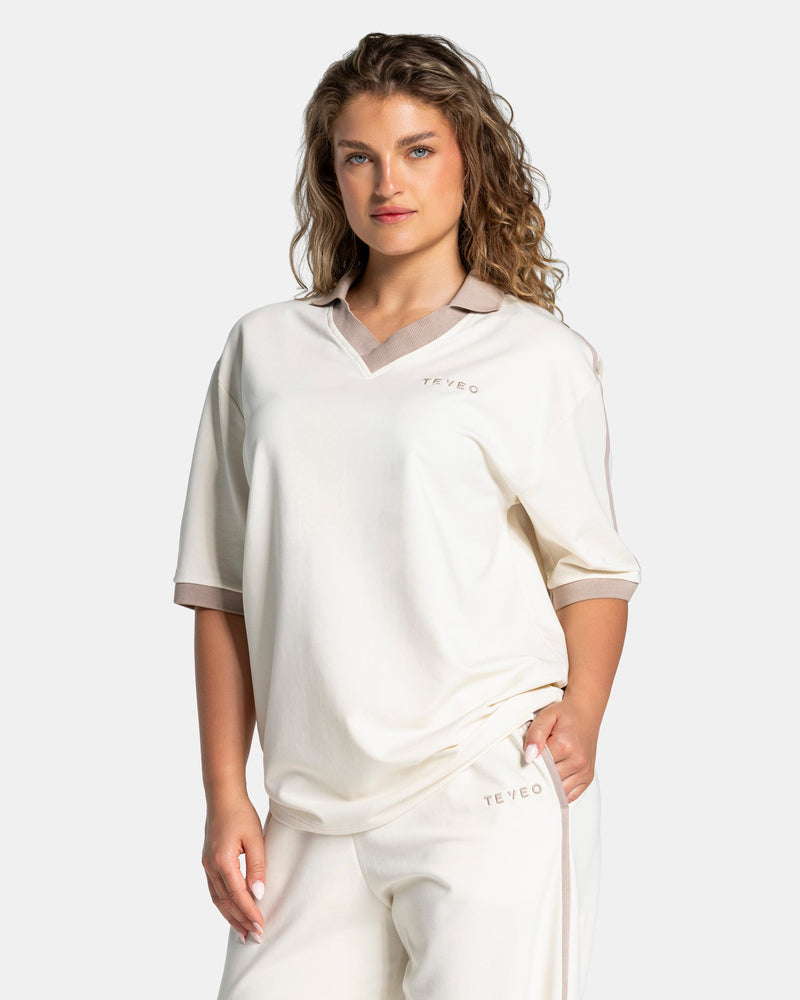 Polo à manches courtes Soft « Blanc cassé »