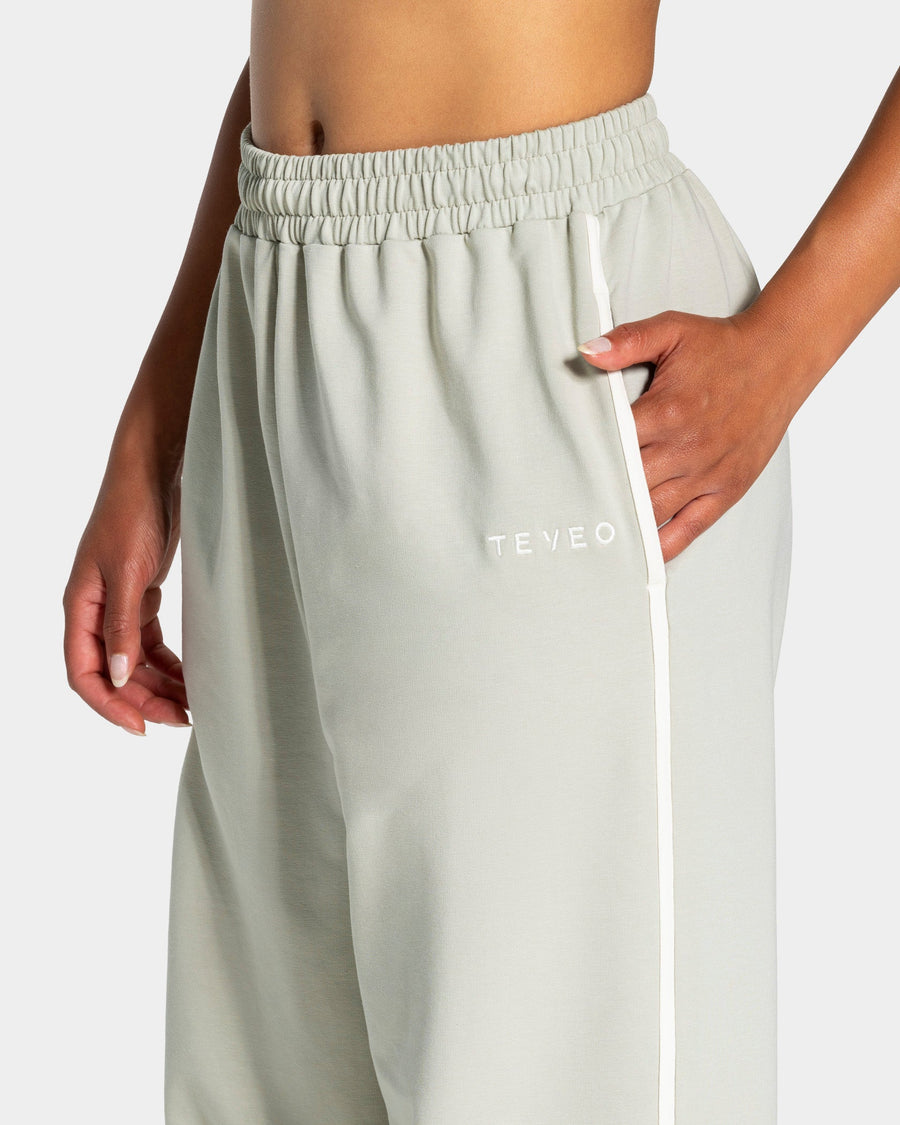 Pantalon de jogging Wide Leg coupe longue Soft « Pistache »