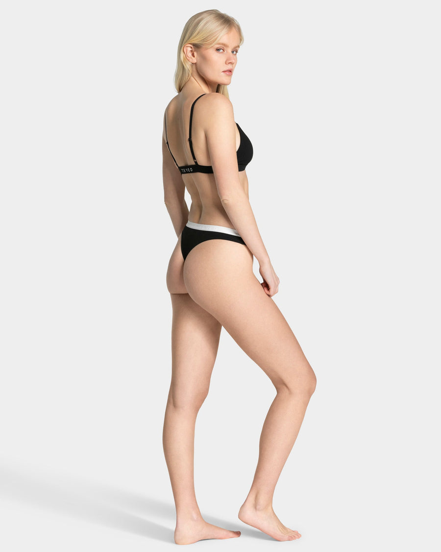 Brassière côtelé Soft « Noir »