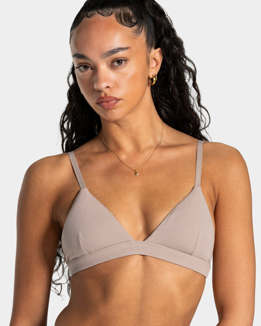 Brassière côtelée Soft « Cappuccino »