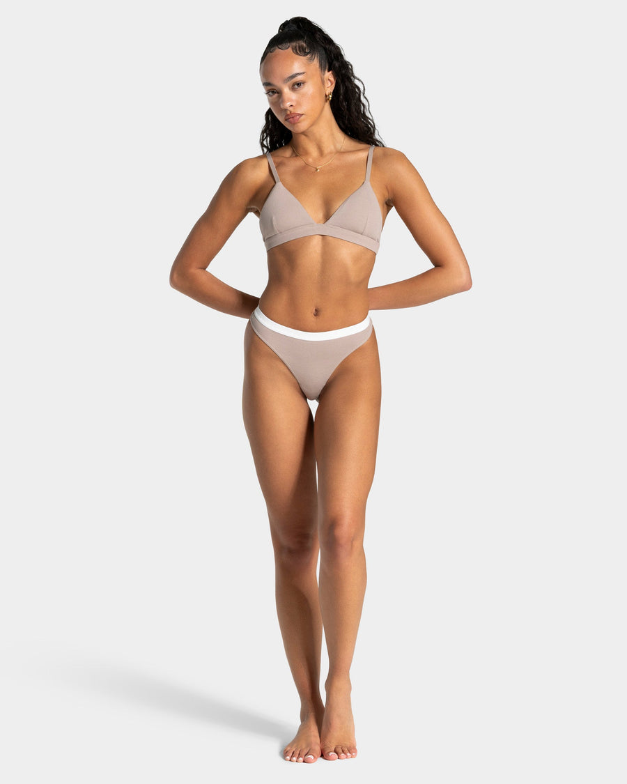 Brassière côtelée Soft « Cappuccino »