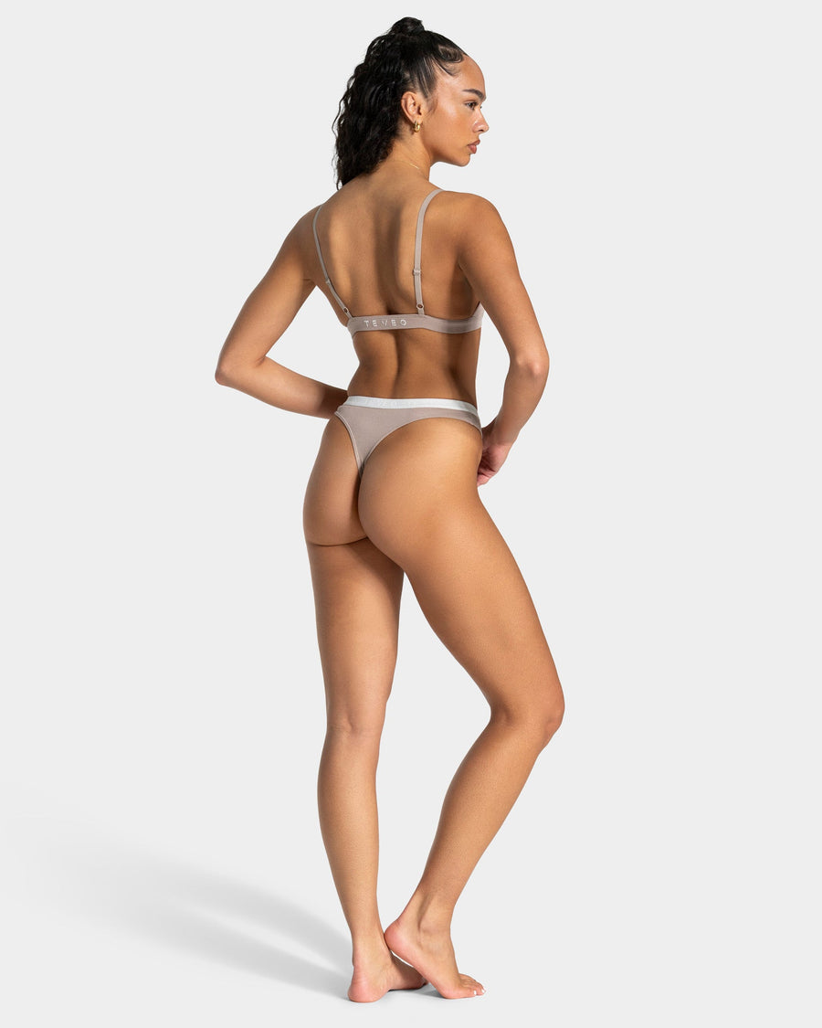 Brassière côtelée Soft « Cappuccino »