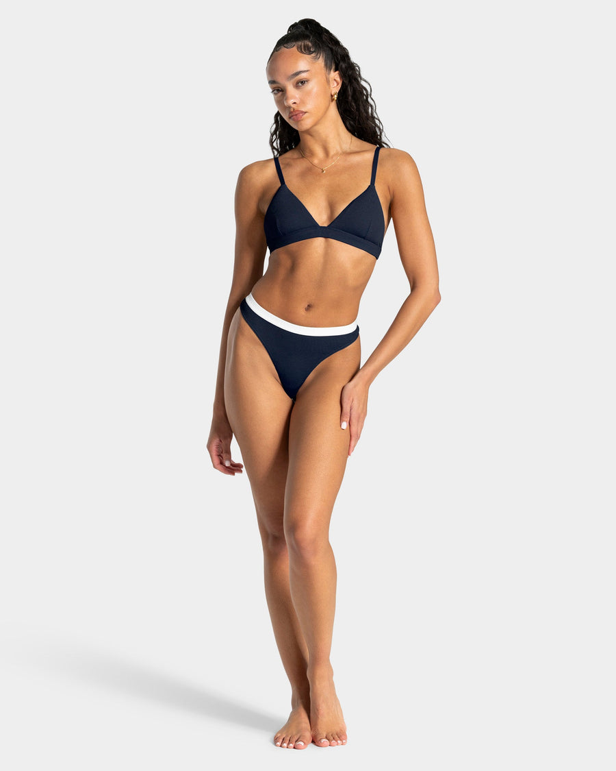 Tanga côtelé Soft « Midnight »