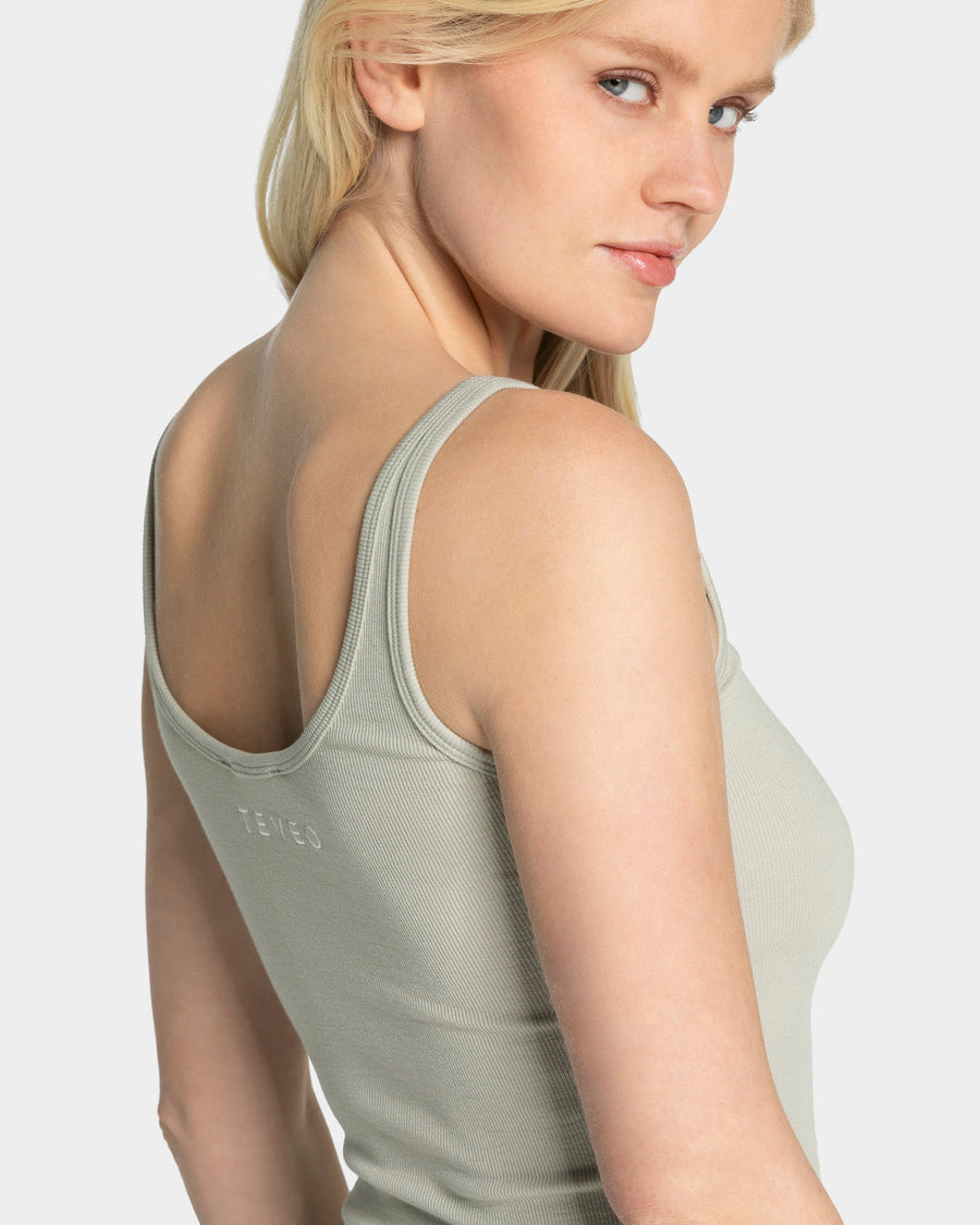 Haut côtelé Soft « Pistache »