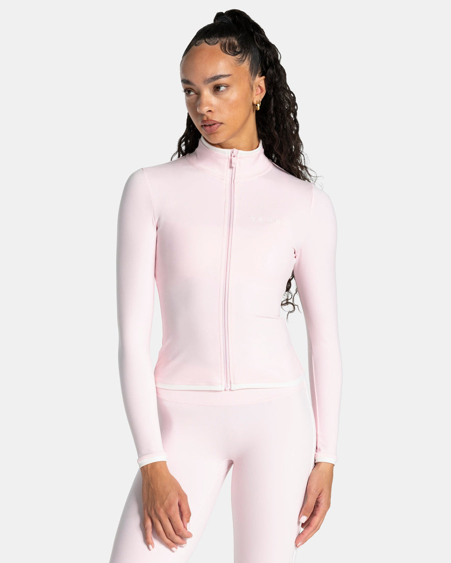Veste de sport zippée sculptante Soft « Blossom »