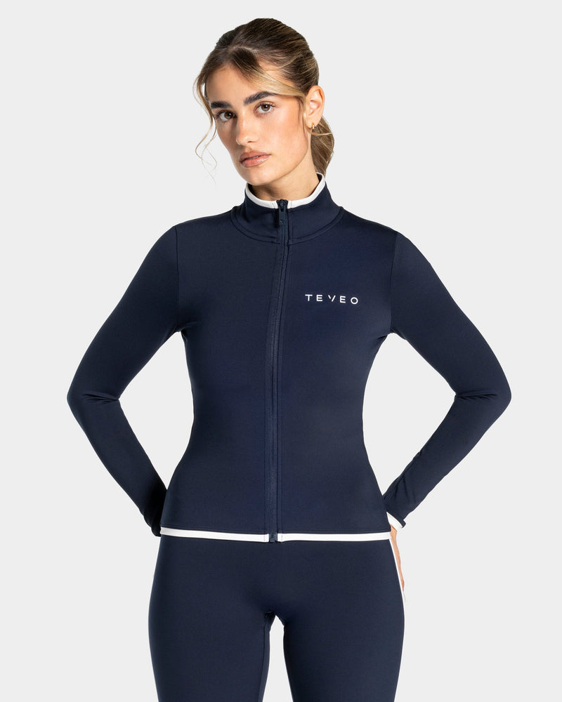 Veste de sport zippée sculptante Soft « Midnight »