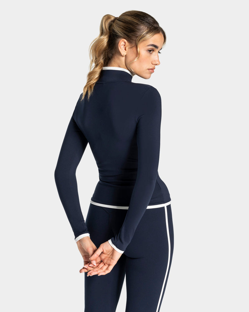 Veste de sport zippée sculptante Soft « Midnight »