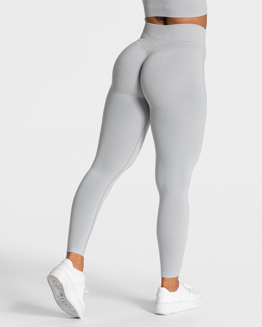 Legging Statement Scrunch « gris clair »