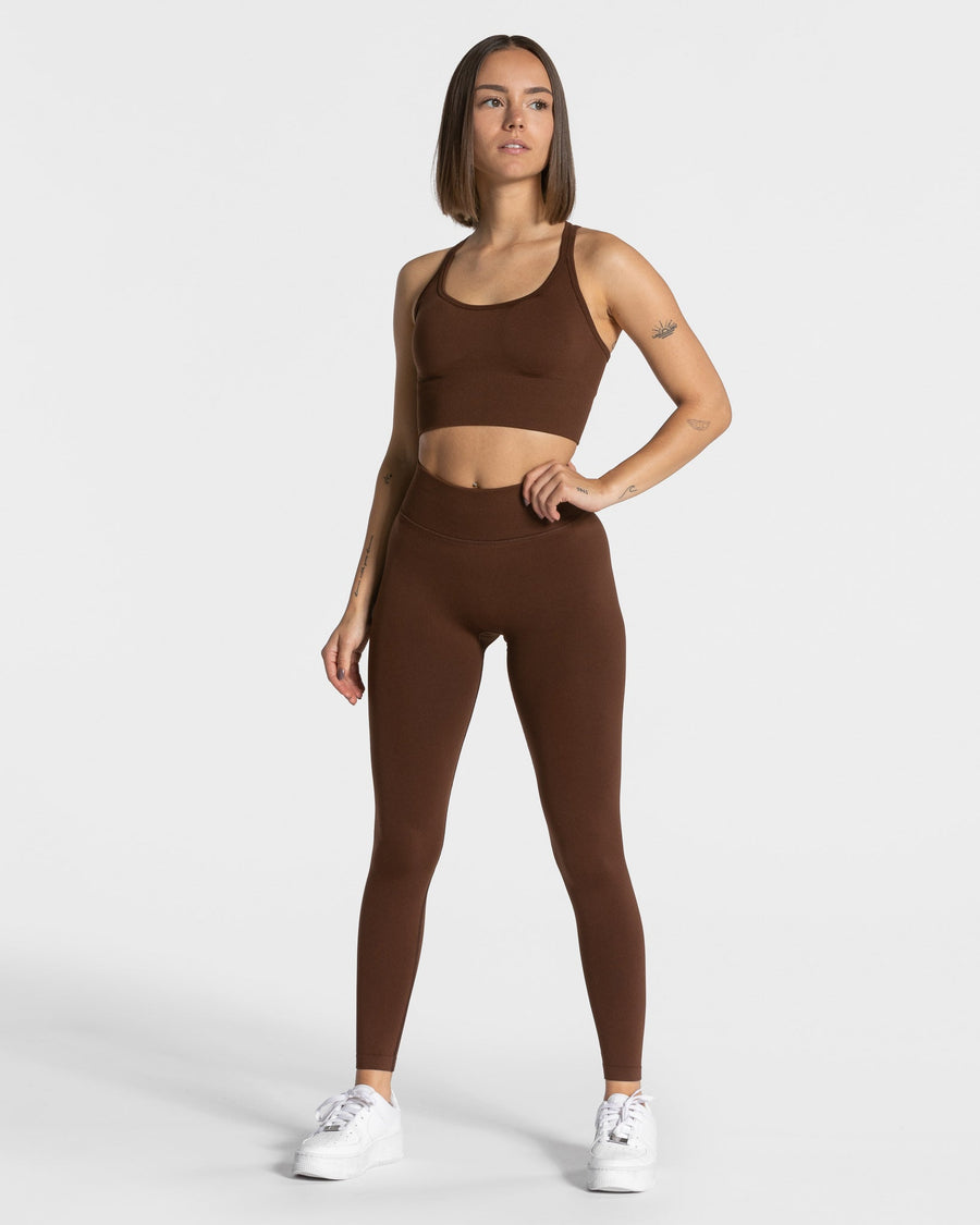 Legging Statement Scrunch « café »