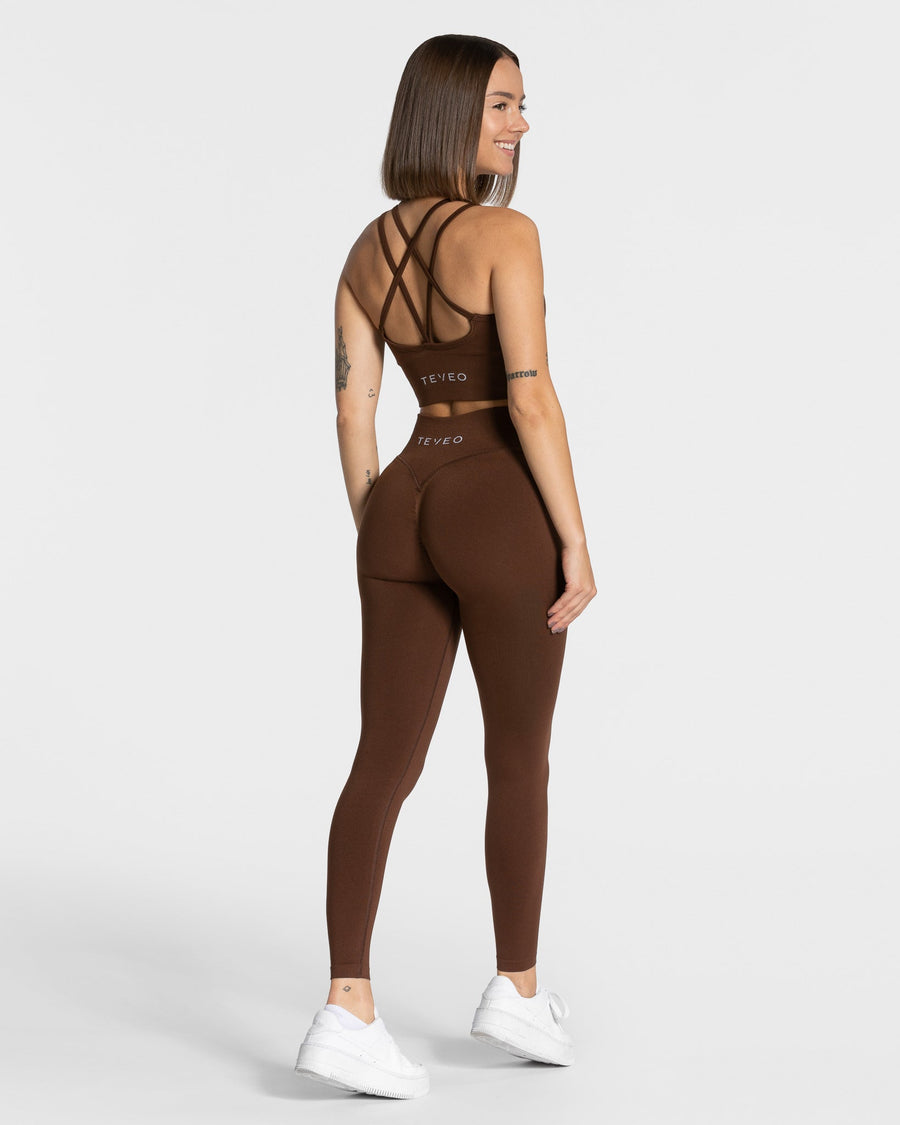 Legging Statement Scrunch « café »
