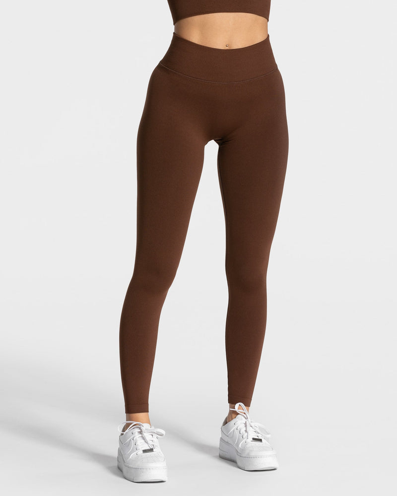 Legging Statement Scrunch « café »