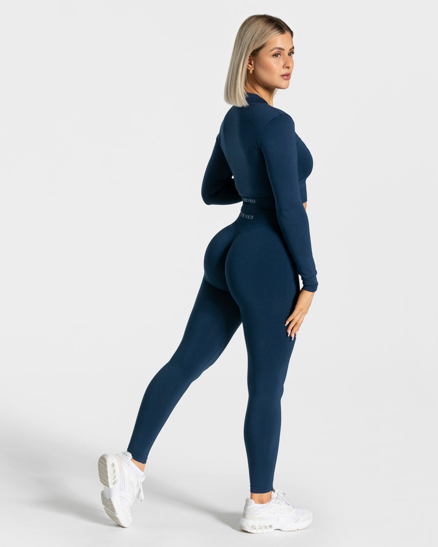 Veste de sport Statement Zip « bleu foncé »