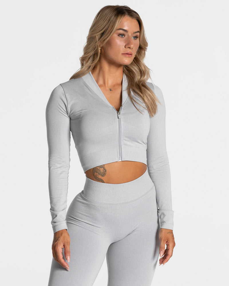 Veste de sport Statement Zip « gris clair »