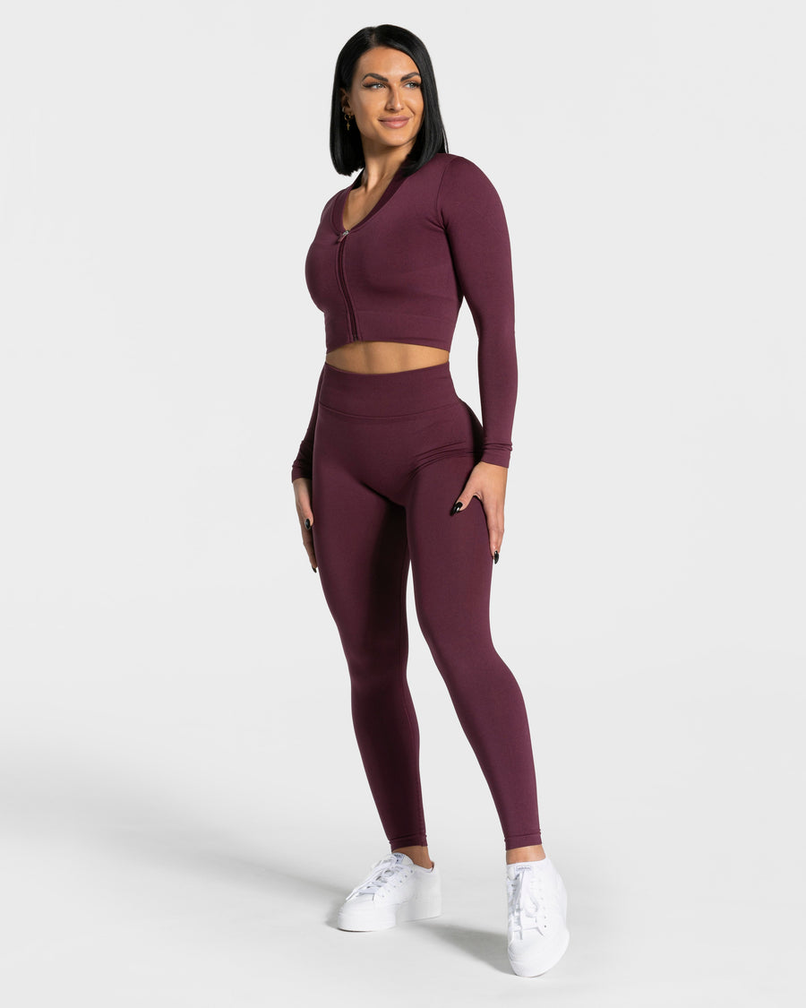 Veste de sport Statement Zip « prune »