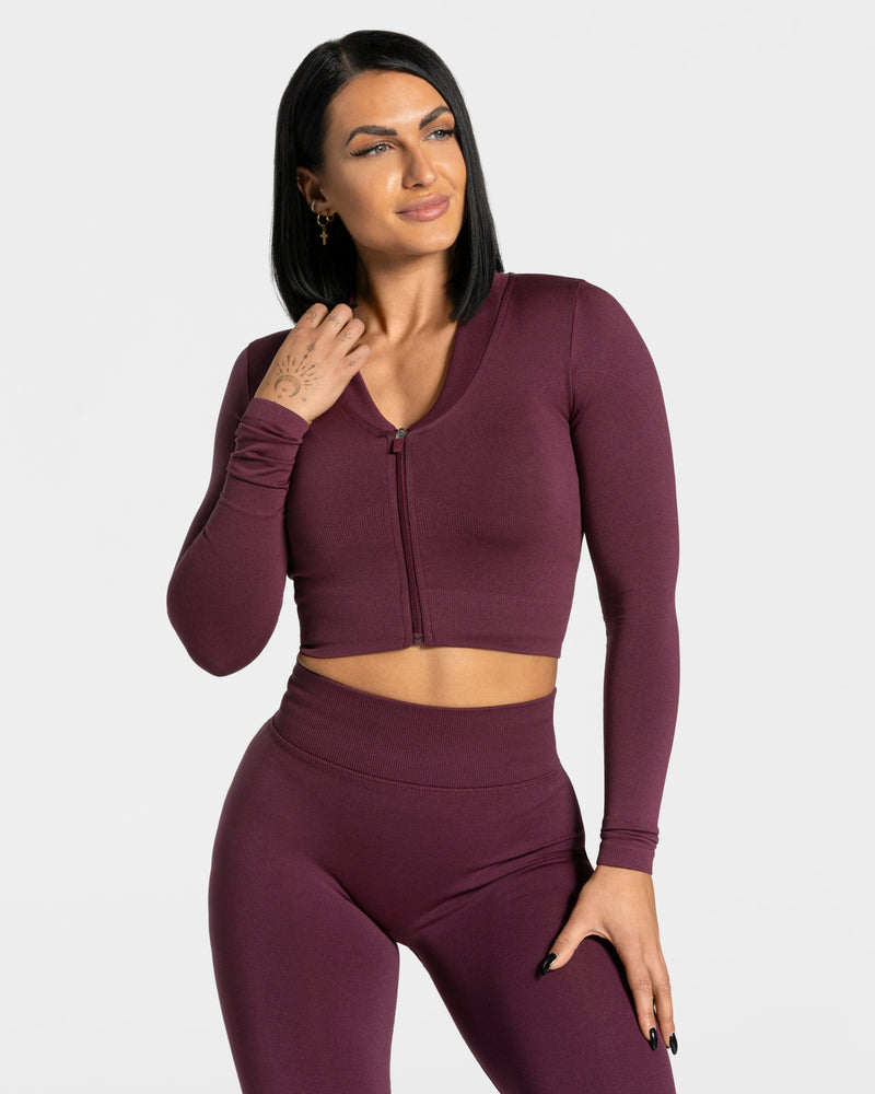 Veste de sport Statement Zip « prune »