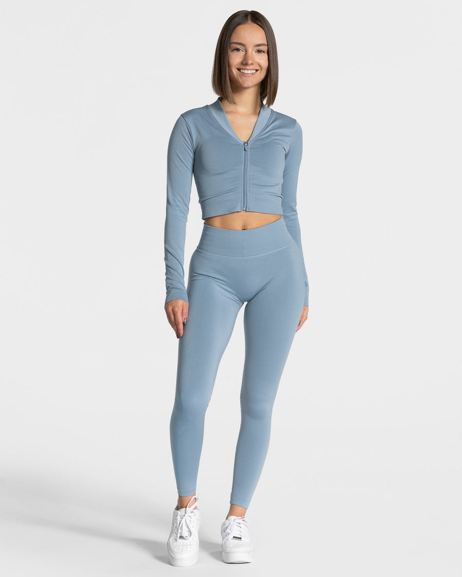 Veste de sport Statement Zip « bleu acier »