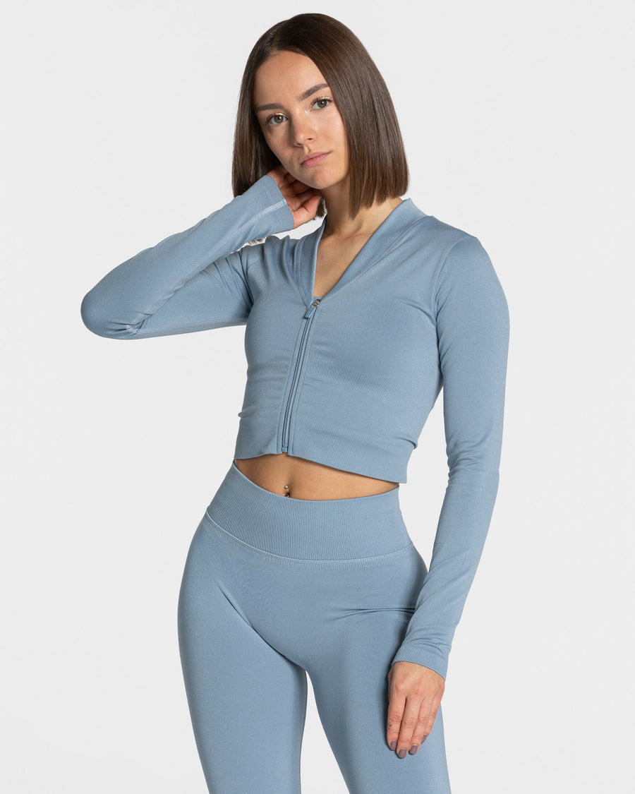 Veste de sport Statement Zip « bleu acier »